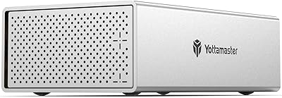 Yottamaster PS200U3 2 Bay External Hard Drive Enclosure 32TB