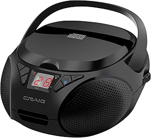 Craig CD6925 Portable Top-Loading Stereo CD Boombox