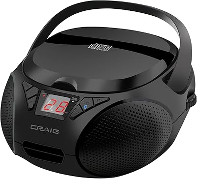 Craig CD6925 Portable Top-Loading Stereo CD Boombox