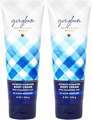Bath & Body Works Gingham Ultimate Hydration Body Cream 8 oz (2-Pack)