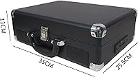 dl Portable Suitcase Record Player 3-Speed Bluetooth Turntable — image 7