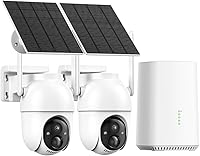 Aume JA-D300 Wireless Solar Security Cameras 2-Cam Kit — image 1