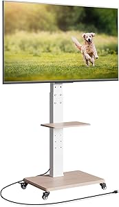 Neothm Rolling TV Stand with Power Outlet for 32-75 Inch TVs Review