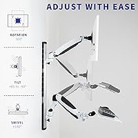 VIVO STAND-SIT1KW Sit-Stand Wall Mount Workstation — image 5