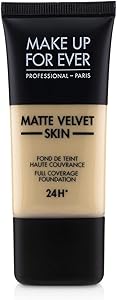 MAKE UP FOR EVER Matte Velvet Skin Full Coverage Foundation Y235 Ivory Beige Review