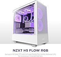 NZXT H5 Flow RGB Compact ATX Mid-Tower PC Gaming Case — image 2