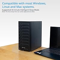 IO CREST SY-ENC50129 USB 4.0 8-Bay SATA Hard Drive Enclosure — image 6