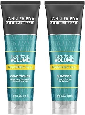 John Frieda Luxurious Volume Touchably Full Shampoo and Conditioner Set, 8.45oz