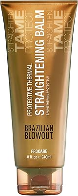 Brazilian Blowout Protective Thermal Straightening Balm, 8 Fl Oz
