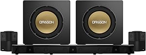 Nakamichi Dragon Home Surround Sound System with Dual 12″ Subwoofers