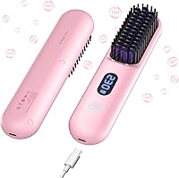Hahahope Cordless Hair Straightener Brush — image 1