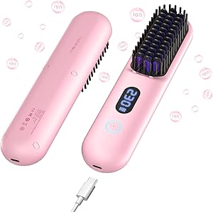 Hahahope Cordless Hair Straightener Brush Review