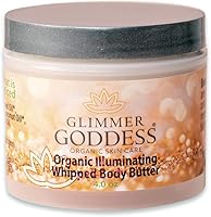 Glimmer Goddess Organic Whipped Body Shimmer Butter Rose Gold 4oz — image 1