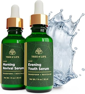Tree of Life Facial Serum Duo - Luxe Morning & Evening Youth, 2 x 1oz