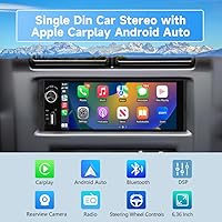 Pyniro Single Din Car Stereo with CarPlay & Android Auto — image 2