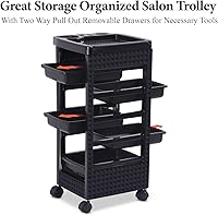 Paddie Esthetician Cart with Wheels, White & Gold — image 4