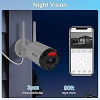 WEILAILIFE 90 Days Storage Outdoor Wireless Security Camera System 3TB — image 8