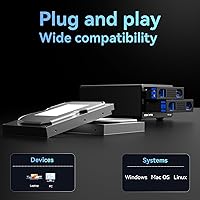 Cenmate 3 Bay Hard Drive Enclosure 60TB with Cooling Fan — image 8