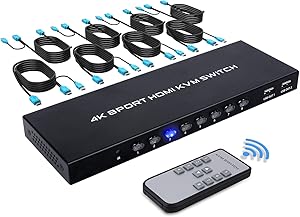 TCNEWCL 8 Port HDMI KVM Switch