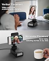 Bitswolee BQ12 Cell Phone Stand with Bluetooth Speaker and Wireless Charger — image 5