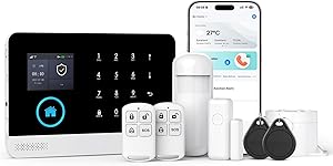 LWOHSI Alarm System 4G/WiFi with Door/Window Sensors (8 Pieces) Review