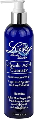 Luxiny 10% Glycolic Acid Face Wash & Exfoliating Cleanser 8 oz