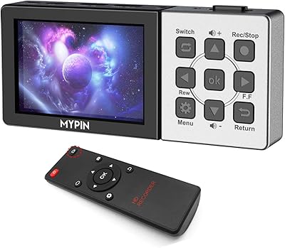 MYPIN 1080p 60fps HDMI Capture Card with 3.5-inch LCD