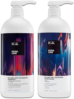 IGK Extra Love Volume Thickening Shampoo and Conditioner Set 33.8oz
