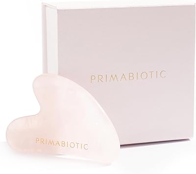 PRIMABIOTIC Gua Sha Stone – Rose Quartz Facial Massage Tool