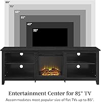 Walker Edison Wren Classic 70-Inch Fireplace TV Stand — image 11