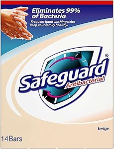 Safeguard Antibacterial Soap Bar, 4oz (14 bars)
