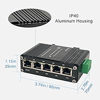 Hereta LNK-IMC005G 5-Port Industrial Gigabit Ethernet Switch — image 4