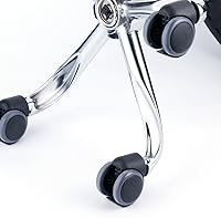 Leopard Rolling Stool, Adjustable Work Medical Stool with Wheels - Black — image 5