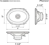 Pioneer TS-G6820S 6” x 8” 2-Way Speakers — image 6