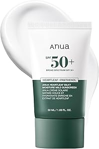 Anua Heartleaf Silky Moisture Mild Sunscreen SPF 50+ 50mL Review