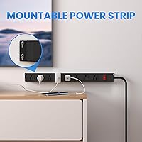 CFMASTER 8-Outlet Metal Power Strip with 12-Foot Cord — image 4