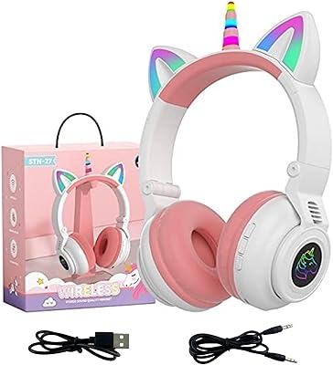 YUSONIC Unicorn Kids Bluetooth Headphones