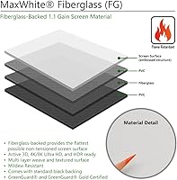 Elite Screens QuickStand QS150HD 150-inch Manual Pull Up Projector Screen — image 7