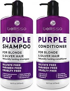 BELLISSO Purple Shampoo and Conditioner Set 2 x 16.9 fl oz Review