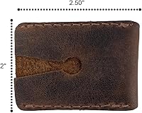 Hide & Drink Leather Double Edge Safety Razor Head Protective Sheath - Bourbon Brown — image 6