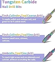 BQAN Nail Drill Bits Set, 17Pcs Tungsten Carbide Drill Bit Set — image 4