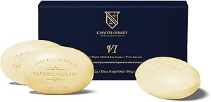 Caswell-Massey Men’s Bar Soap Gift Set - Number Six Scent, 3 x 5.8 oz