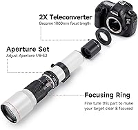 JINTU 500-1000mm f/8 Telephoto Lens for Canon EF Cameras — image 3