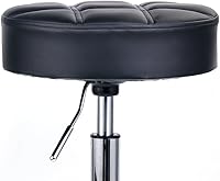 Leopard Rolling Stool, Adjustable Work Medical Stool with Wheels - Black — image 4