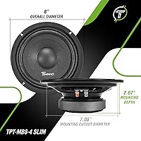 Timpano TPT-MB8-4 Slim 8-Inch Midbass Speaker — image 4