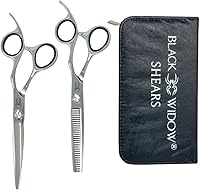 Black Widow 6″ Hair Cutting Scissors Thinning Shears Kit — image 2