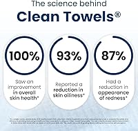 Clean Skin Club Clean Towels XL, 100% Biobased Face Towels, 100 Count — image 4