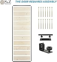 S&Z Tophand 42 in. x 84 in. White PVC Barn Door — image 5