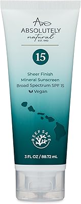 Absolutely Natural SPF 15 Mineral Sunscreen 3 Oz