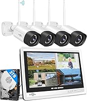 Hiseeu 5MP Wireless Security Camera System with 12″ LCD Monitor and 3TB HDD — image 1
